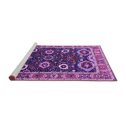 Sideview of Machine Washable Oriental Purple Industrial Area Rugs, wshurb1790pur