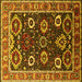 Square Oriental Yellow Industrial Rug, urb1790yw