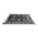 Sideview of Machine Washable Oriental Gray Industrial Rug, wshurb1790gry