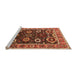 Sideview of Machine Washable Oriental Orange Industrial Area Rugs, wshurb1790org