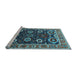 Sideview of Machine Washable Oriental Light Blue Industrial Rug, wshurb1790lblu