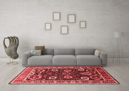 Industrial Red Washable Rugs