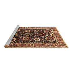 Sideview of Machine Washable Oriental Brown Industrial Rug, wshurb1790brn