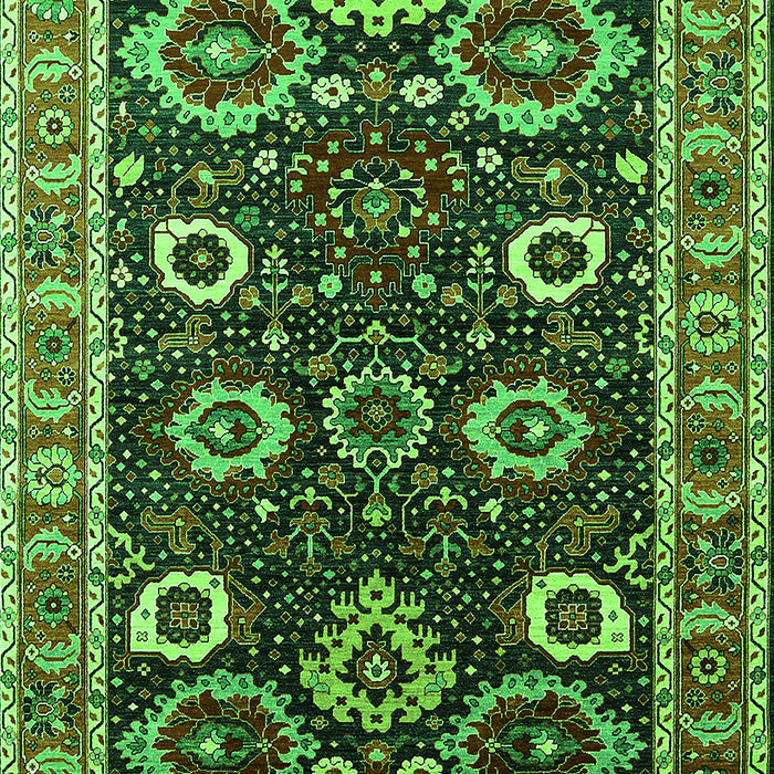 Oriental Green Industrial Rug, urb1790grn