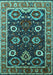 Oriental Turquoise Industrial Rug, urb1790turq