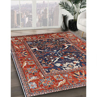 Mid-Century Modern Pink Oriental Rug, urb1791