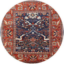 Round Machine Washable Industrial Modern Rosy Pink Rug, wshurb1791