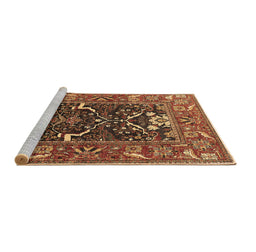 Sideview of Machine Washable Oriental Brown Industrial Rug, wshurb1791brn