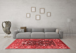 Industrial Red Washable Rugs