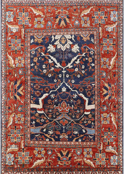 Mid-Century Modern Pink Oriental Rug, urb1791