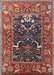 Mid-Century Modern Pink Oriental Rug, urb1791