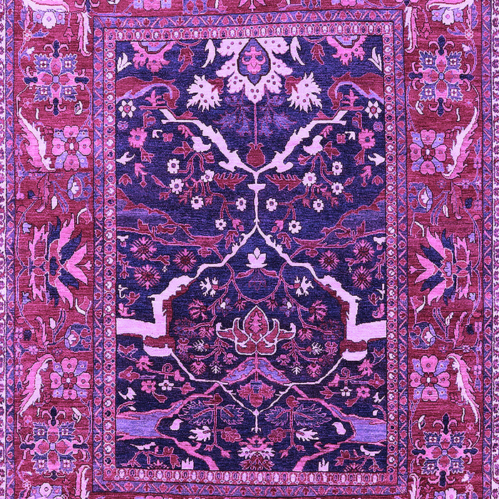 Machine Washable Oriental Purple Industrial Area Rugs, wshurb1791pur
