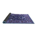 Sideview of Oriental Blue Industrial Rug, urb1791blu