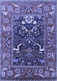 Oriental Blue Industrial Rug, urb1791blu