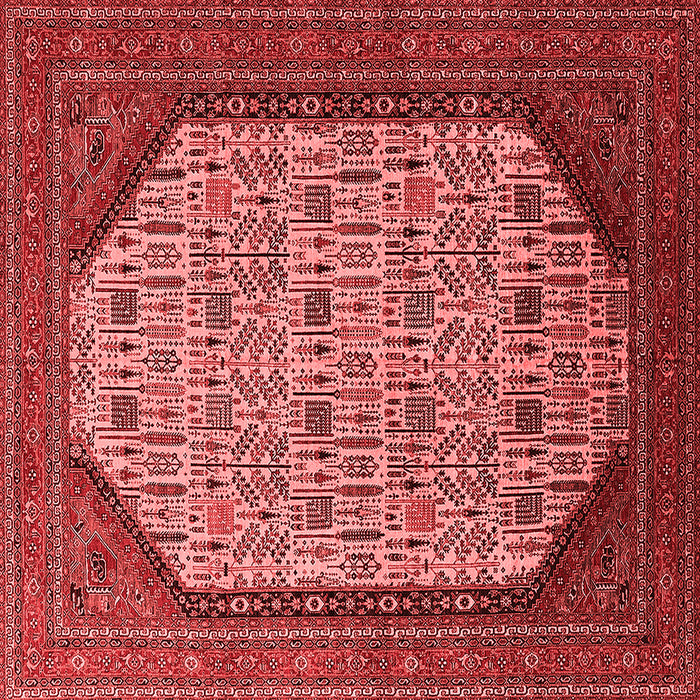 Machine Washable Oriental Red Industrial Rug, wshurb1792red