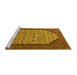 Sideview of Machine Washable Oriental Yellow Industrial Rug, wshurb1792yw