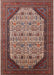 Mid-Century Modern Camel Brown Oriental Rug, urb1792