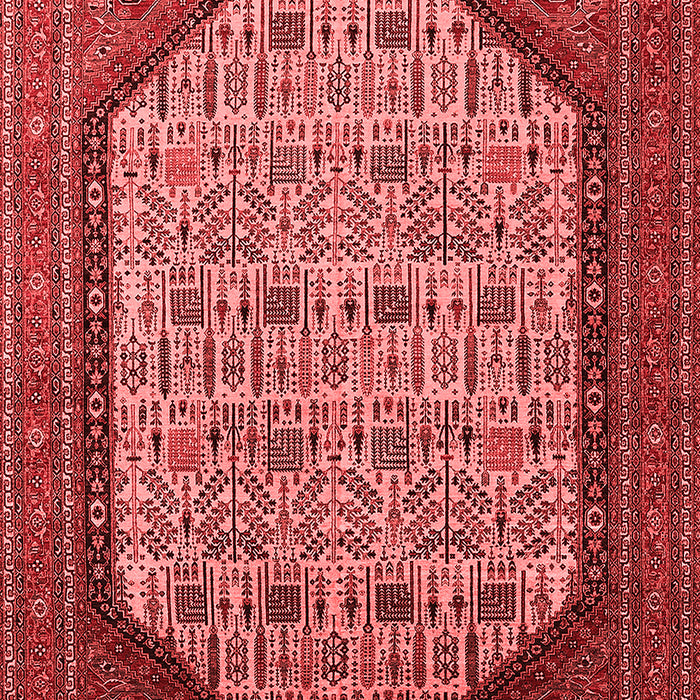 Machine Washable Oriental Red Industrial Rug, wshurb1792red
