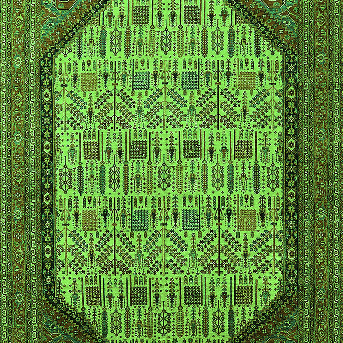Oriental Green Industrial Rug, urb1792grn