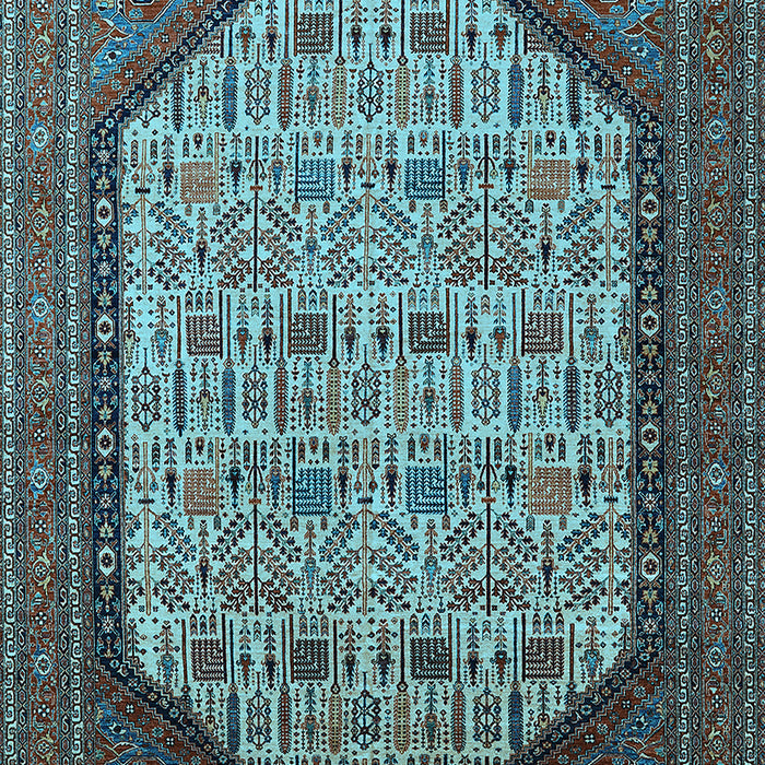 Oriental Light Blue Industrial Rug, urb1792lblu