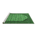 Sideview of Machine Washable Oriental Emerald Green Industrial Area Rugs, wshurb1792emgrn