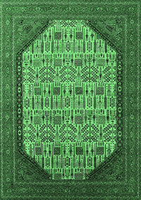 Oriental Emerald Green Industrial Rug, urb1792emgrn