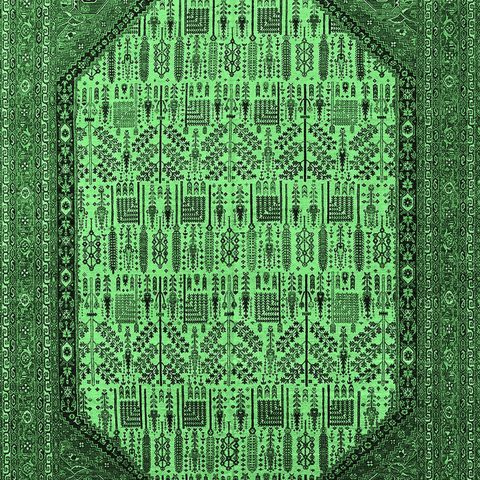 Oriental Emerald Green Industrial Rug, urb1792emgrn