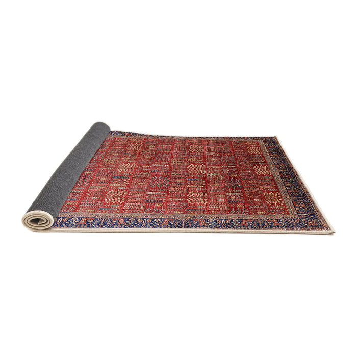 Sideview of Mid-Century Modern Red Oriental Rug, urb1793