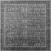 Square Oriental Gray Industrial Rug, urb1793gry
