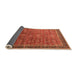 Sideview of Oriental Orange Industrial Rug, urb1793org