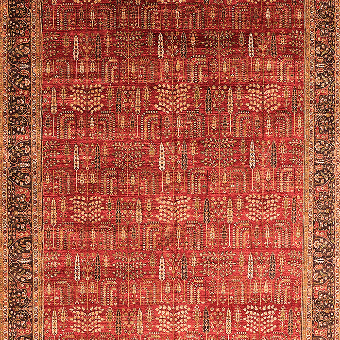 Oriental Orange Industrial Rug, urb1793org