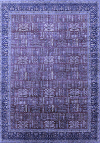 Oriental Blue Industrial Rug, urb1793blu