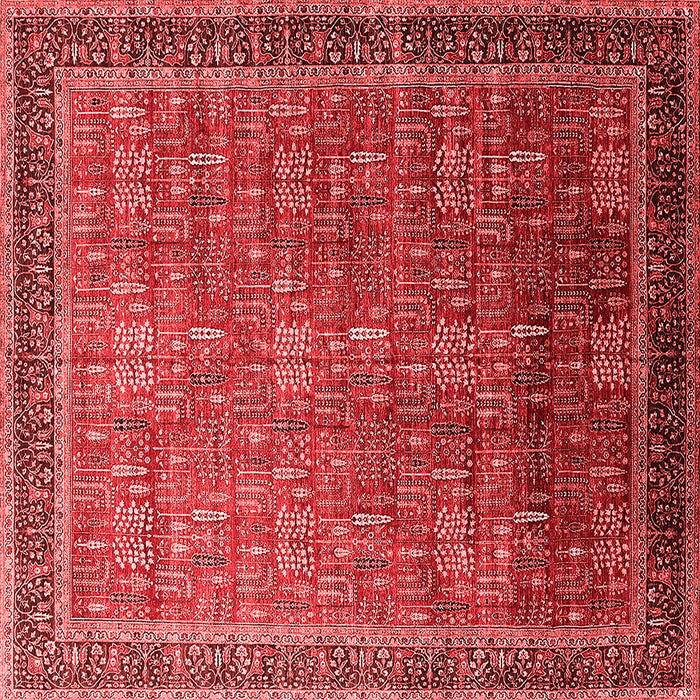 Machine Washable Oriental Red Industrial Rug, wshurb1793red