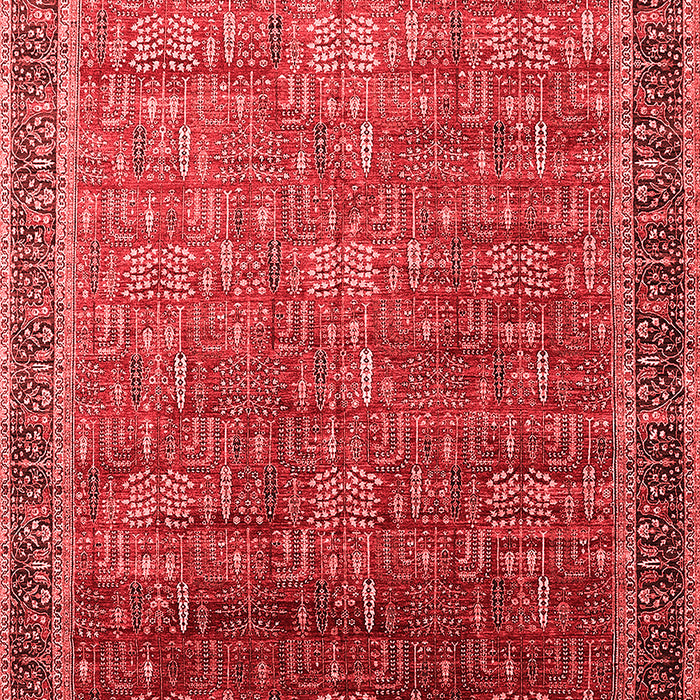 Machine Washable Oriental Red Industrial Rug, wshurb1793red