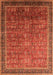 Machine Washable Oriental Orange Industrial Area Rugs, wshurb1793org