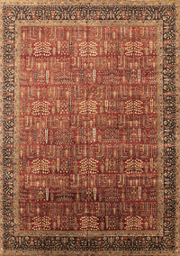 Oriental Brown Industrial Rug, urb1793brn