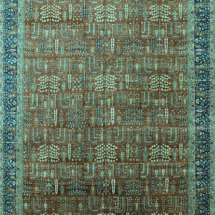 Oriental Turquoise Industrial Rug, urb1793turq