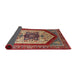 Sideview of Mid-Century Modern Red Oriental Rug, urb1794