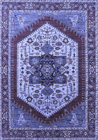 Oriental Blue Industrial Rug, urb1794blu