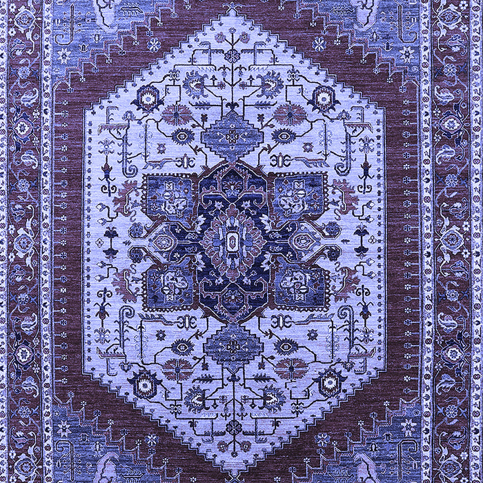 Oriental Blue Industrial Rug, urb1794blu