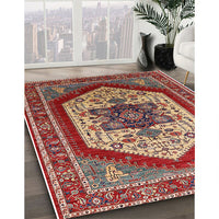 Mid-Century Modern Red Oriental Rug, urb1794