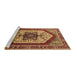 Sideview of Machine Washable Oriental Brown Industrial Rug, wshurb1794brn