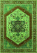 Machine Washable Oriental Green Industrial Area Rugs, wshurb1794grn