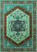 Oriental Turquoise Industrial Rug, urb1794turq