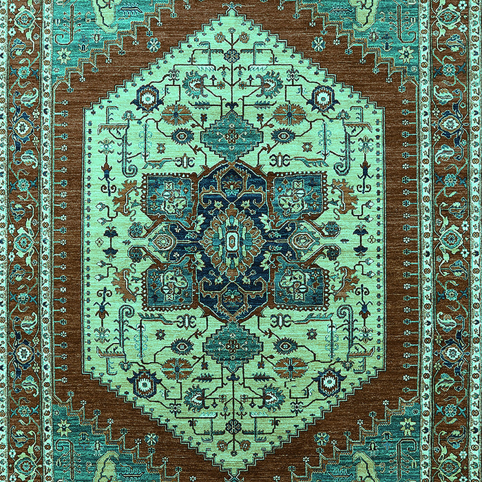 Oriental Turquoise Industrial Rug, urb1794turq