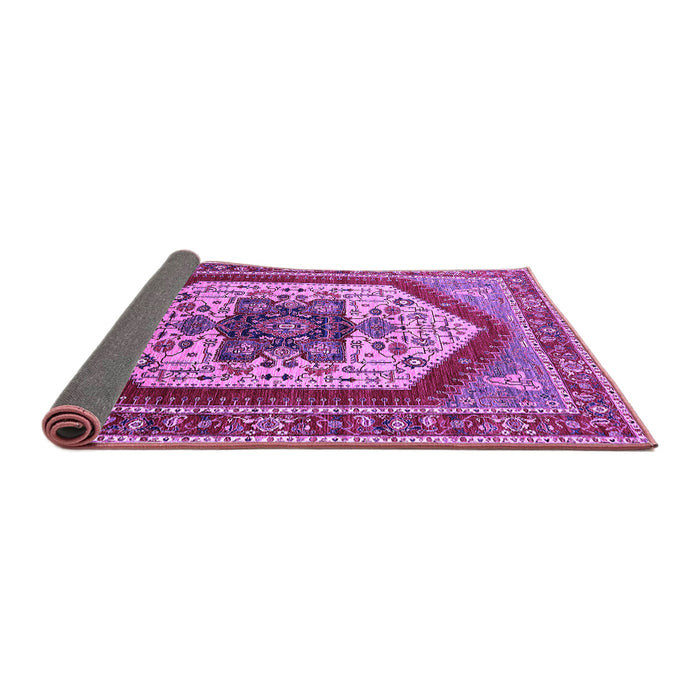 Sideview of Oriental Purple Industrial Rug, urb1794pur