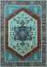 Oriental Light Blue Industrial Rug, urb1794lblu