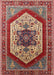 Mid-Century Modern Red Oriental Rug, urb1794