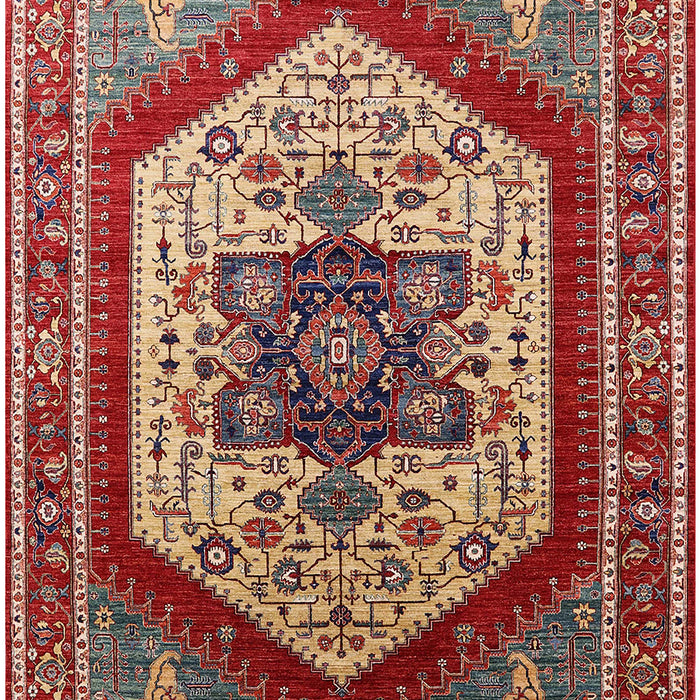 Mid-Century Modern Red Oriental Rug, urb1794