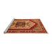 Sideview of Machine Washable Oriental Orange Industrial Area Rugs, wshurb1794org